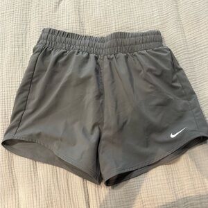 Girl’s Nike One Dri Fit Gray Athletic Shorts